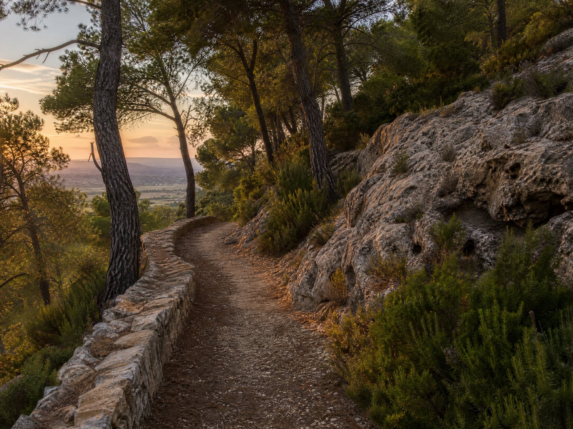 Sendero en Sierra Espuña